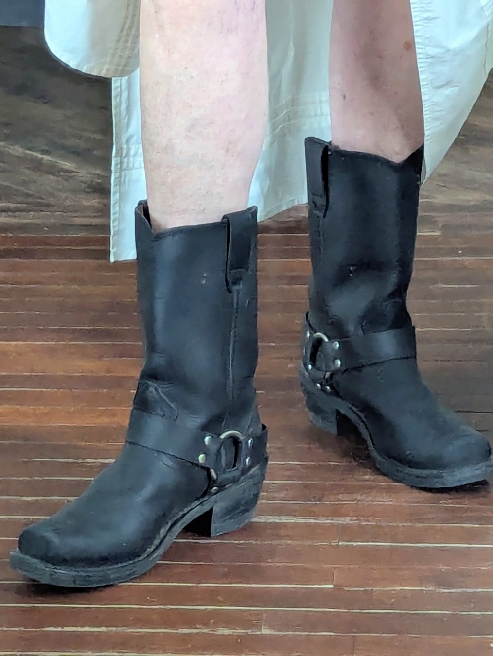 Durango Black Harness Moto Boots Women's 9 - Picture 7 of 8